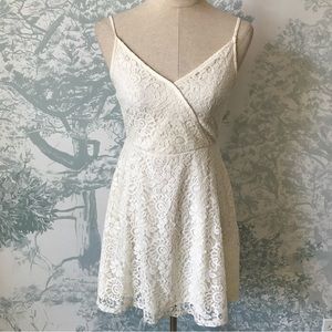 Mossimo & Co. Lace Ivory Cami Dress (XS)